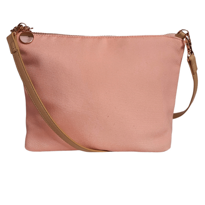 Peach Zipper Crossbody