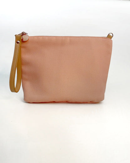 Peach Zipper Crossbody